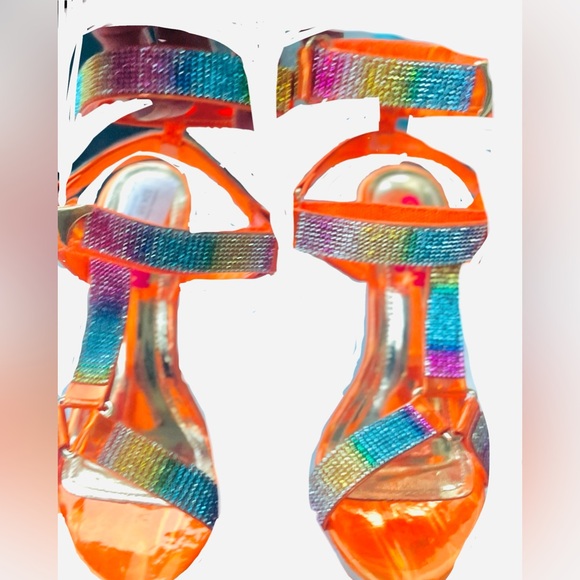 Bianca Rio rainbow Platform Heels - Picture 4 of 6